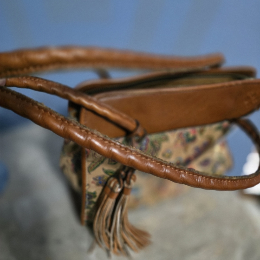 Patricia Nash Vintage Paris French Tapestry Brown & Tan Shoulder Bag - Picture 14 of 16